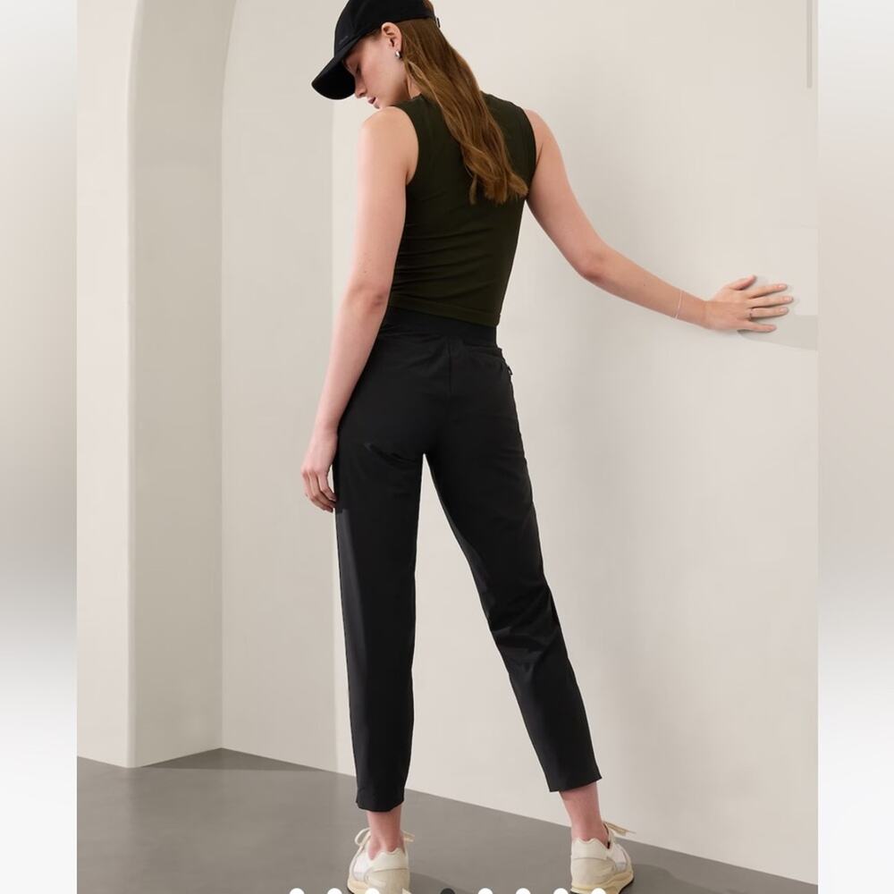 NWT Athleta Brooklyn Mid Rise Ankle Pant Black Size 6 - Picture 5 of 15